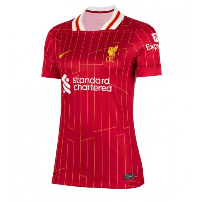 Dres Liverpool Virgil van Dijk #4 Domaci za Žensko 2024-25 Kratak Rukav Dres Liverpool Virgil van Dijk #4 Domaci za Žensko 2024-25 Kratak Rukav